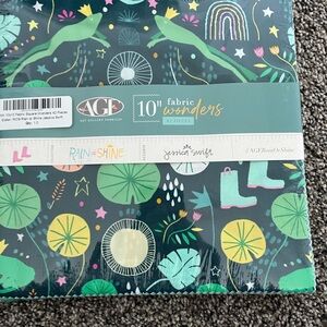 Rain or Shine Fabric Set - Green and Blue